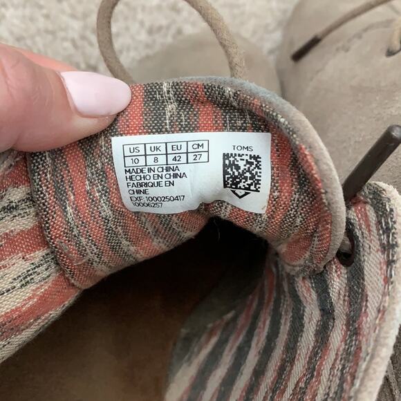 TOMS Kala Wedge Suede Bootie Sz 10 - Picture 8 of 9